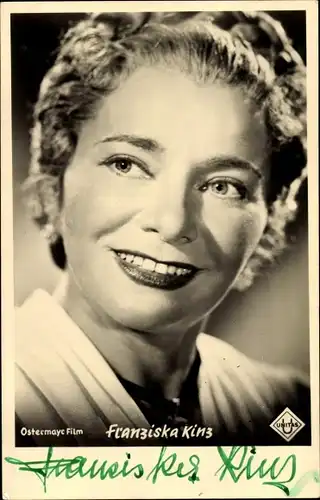 Ak Schauspielerin Franziska Kinz, Portrait, Autogramm