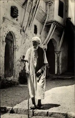 Ak Algier Alger Algerien, Casbah, rue de la Mer Rouge