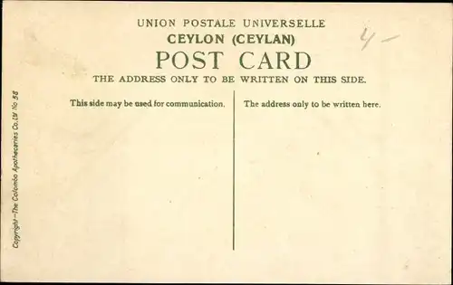 Ak Colombo Ceylon Sri Lanka, Street Scene
