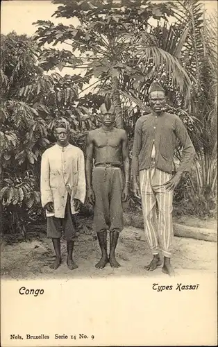 Ak DR Kongo Zaire, Types Kassai, Kongolesische Männer