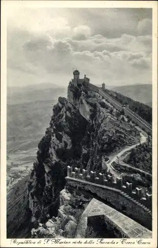 Ak San Marino, vista dalla Seconda e Terea Torre