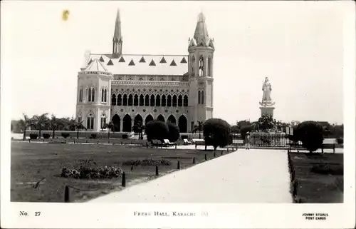 Ak Karatschi Karachi Pakistan, Frere Hall, Denkmal