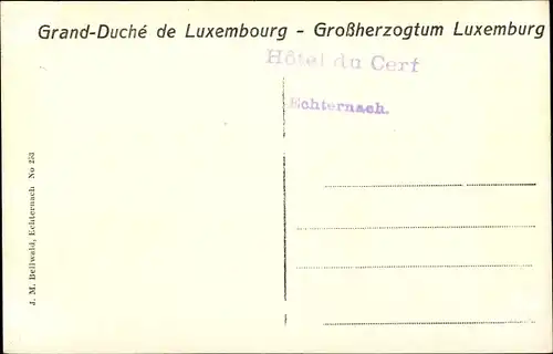 Ak Echternach Luxemburg, Chapelle St. Liboire, vu de la côte d'Ernzen