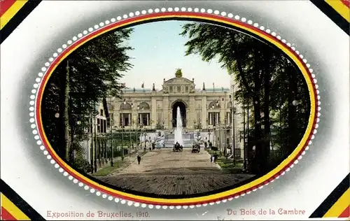 Passepartout Ak Bruxelles Brüssel, Exposition 1910, Du Bois de la Cambre