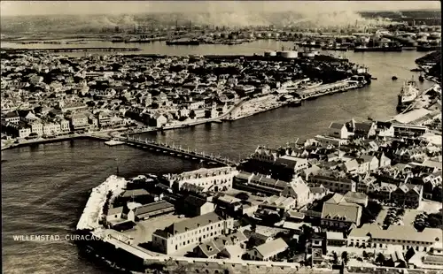 Ak Willemstad Curaçao Niederländische Antillen Karibik, Panorama