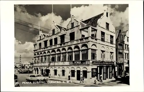 Ak Willemstad Curaçao Niederländische Antillen Karibik, Penha Building