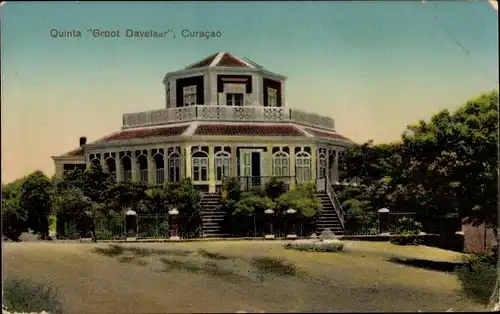 Ak Willemstad Curaçao Niederländische Antillen Karibik, Quinta Groot Davelaar