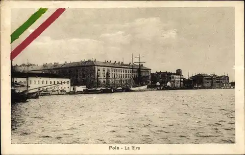 Ak Pola Pula Kroatien, La Riva