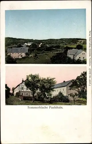 Ak Paulshain Klingenberg im Osterzgebirge, Ortschaft und Umgebung