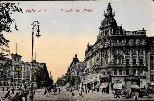 Ak Halle an der Saale, Magdeburger Straße