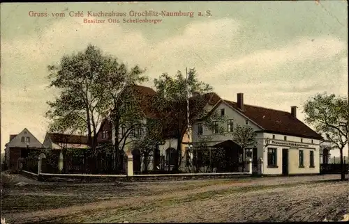 Ak Grochlitz Naumburg an der Saale, Café Kuchenhaus