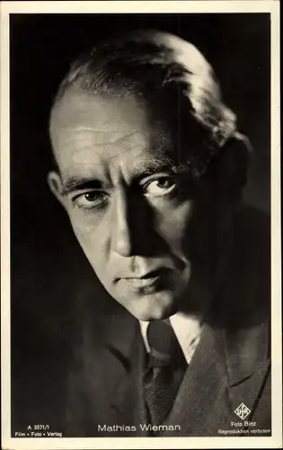 Ak Schauspieler Mathias Wieman, Portrait, Ufa Film