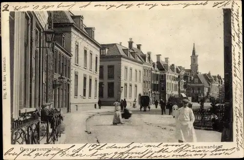 Ak Leeuwarden Friesland Niederlande, Gouverneursplein