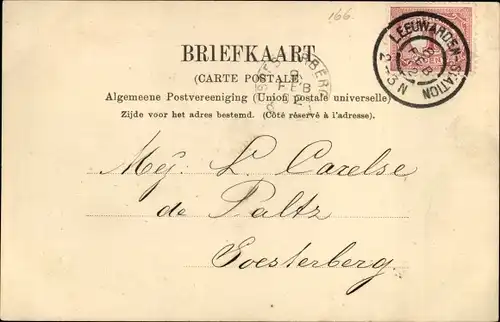 Ak Leeuwarden Friesland Niederlande, Eewal