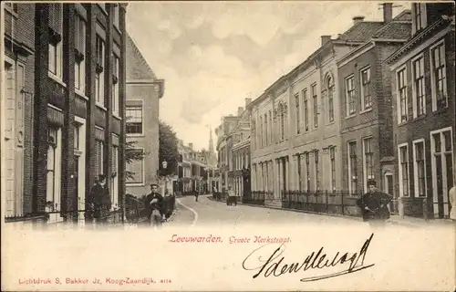 Ak Leeuwarden Friesland Niederlande, Groote Kerkstraat