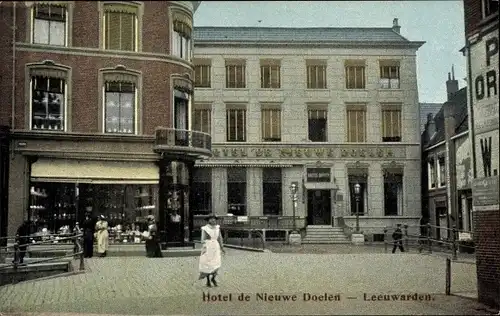 Ak Leeuwarden Friesland Niederlande, Hotel de Nieuwe Doefen