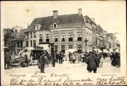 Ak Leeuwarden Friesland Niederlande, Wirdumerdijk