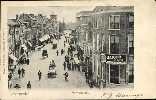 Ak Leeuwarden Friesland Niederlande, Wirdumerdijk, Uaker Oats