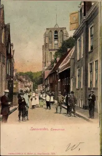 Ak Leeuwarden Friesland Niederlande, Torenstraat