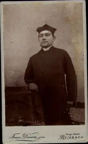 CdV Reisbach, Portrait von einem Geistlichen