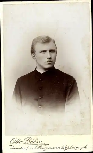 CdV Passau in Niederbayern, Portrait von einem Geistlichen