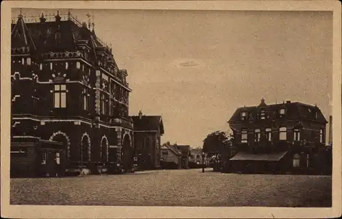 Ak Hengelo Overijssel Niederlande, Stationsplein