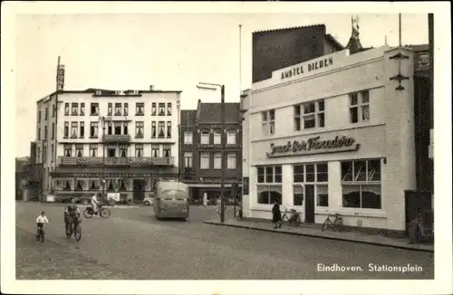 Ak Eindhoven Nordbrabant Niederlande, Stationsplein