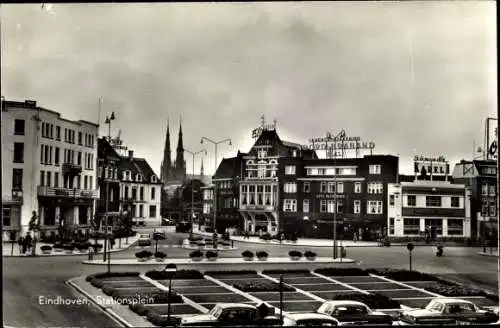 Ak Eindhoven Nordbrabant Niederlande, Stationsplein