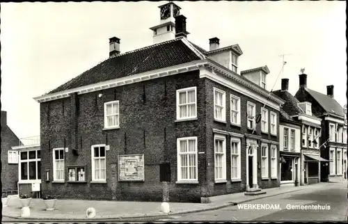 Ak Werkendam Nordbrabant, Gemeentehuis