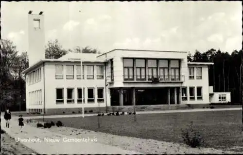 Ak Ulvenhout Nordbrabant Niederlande, Gemeentehuis