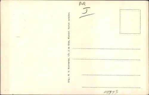 Ak Klundert Nordbrabant, Stadhuis, achterzijde