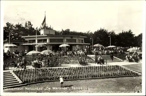 Ak Oosterhout Nordbrabant Niederlande, Natuurbad De Waranda, Terras