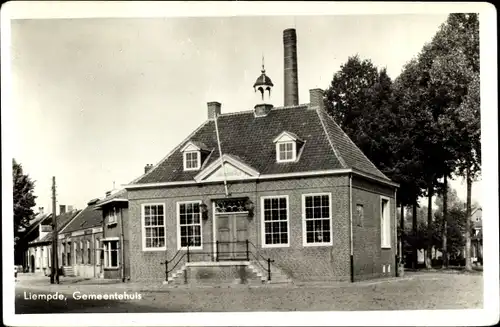 Ak Liempde Nordbrabant Niederlande, Gemeentehuis