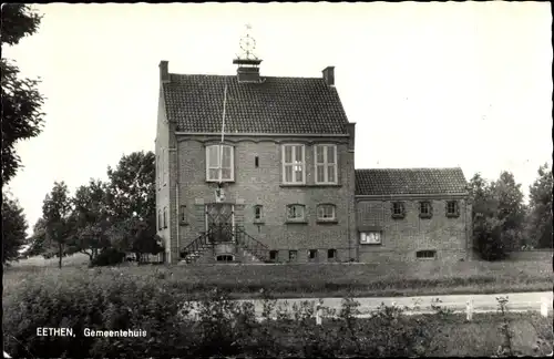 Ak Eethen Nordbrabant Niederlande, Gemeentehuis