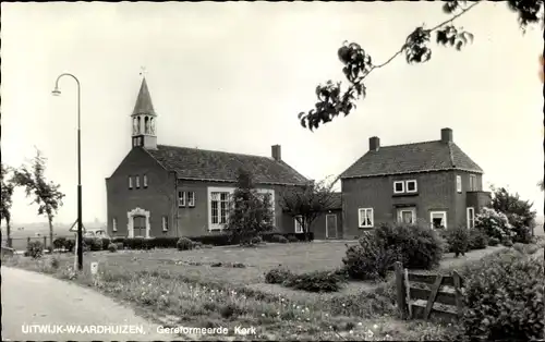 Ak Uitwijk Waardhuizen Nordbrabant Niederlande, Gereformeerde Kerk