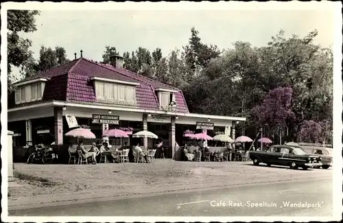 Ak Valkenswaard Nordbrabant, Cafe Restaurant Speeltuin Wandelpark