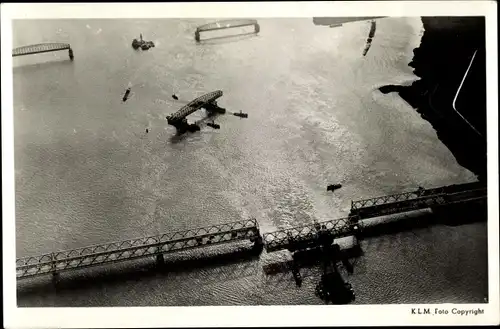 Ak Moerdijk Nordbrabant Niederlande, Herstel Moerdijkbruggen