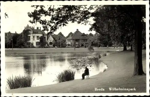 Ak Breda Nordbrabant Niederlande, Wilhelminapark