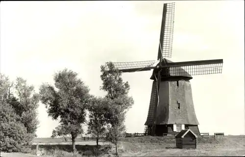 Ak Schermerhorn Nordholland Niederlande, Molen