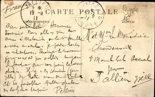 Ak Port Said Ägypten, Vue generale