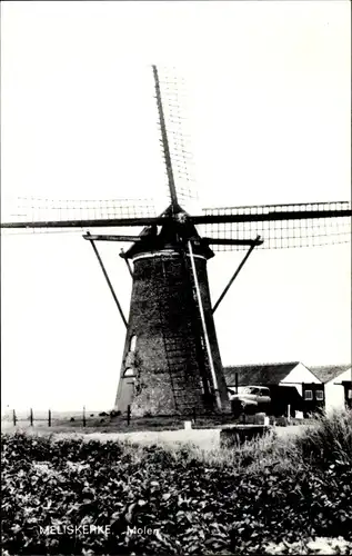 Ak Meliskerke Zeeland Niederlande, Molen