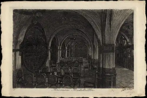 Ak Hansestadt Bremen, Ratskeller