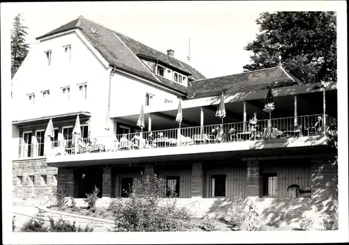 Foto Ak Heidelberg am Neckar, Berghotel Königstuhl, Terrasse