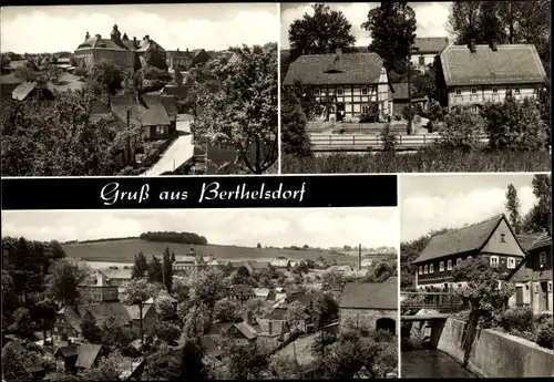 Ak Berthelsdorf Herrnhut in Sachsen, Panorama, Ortsansicht