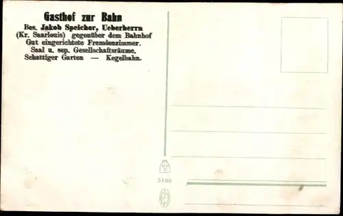 Ak Überherrn im Saarland, Gasthof zur Bahn, Frauen an der Kaffeetafel