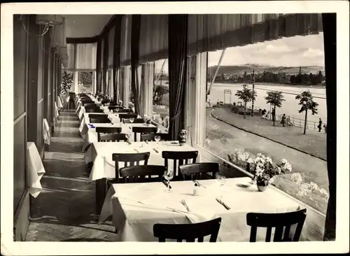 Ak Königswinter am Rhein, Restaurant Europäischer Hof, Inneres