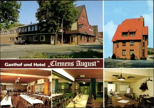 Ak Davensberg Ascheberg im Münsterland, Gasthof und Hotel Clemens August, Innenansichten