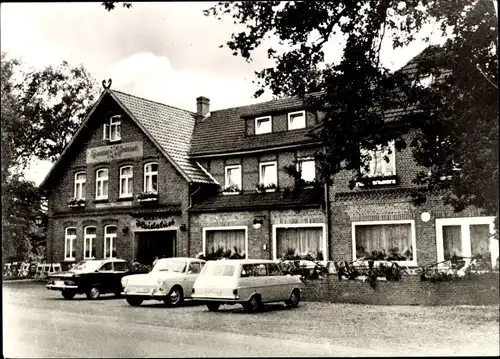 Ak Wesel Undeloh, Gasthof Pension Heidelust, Herbert Foth, Autos