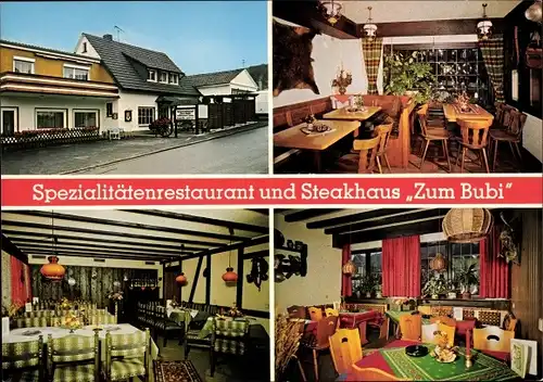 Ak Nümbrecht im Oberbergischen Kreis, Steakhaus Zum Bubi, Inneres