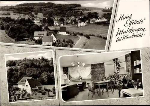 Ak Malzhagen Nümbrecht im Oberbergischen Kreis, Haus Elfriede, Inneres
